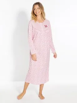 Lingerelle Lot 2 Chemises De Nuit Manches Longues