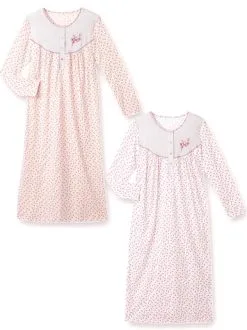 Lingerelle Lot 2 Chemises De Nuit Manches Longues -Collants importe boutique g 2003021 0014 3