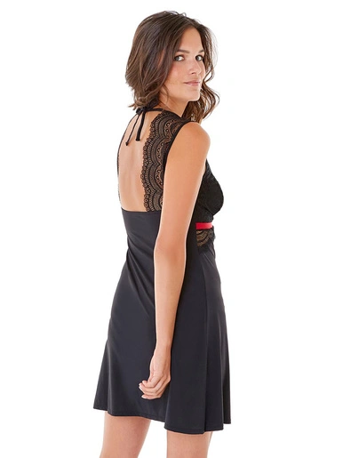 POMM'POIRE Nuisette Absolu, Dentelle Et Microfibre 4 POMM'POIRE Nuisette Absolu, Dentelle Et Microfibre – Image 2