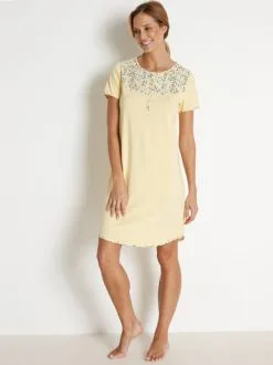 Balsamik Chemise De Nuit Courte Maille