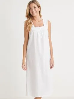 Lingerelle Chemise De Nuit Légère Larges Bretelles