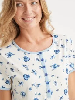 Balsamik Chemise De Nuit En Maille Pur Coton -Collants importe boutique g 2008523 0001 4